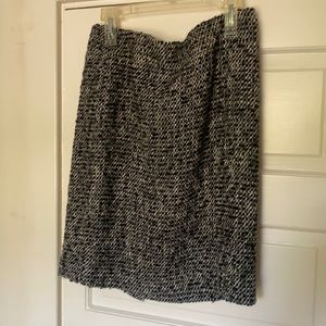 Black Wool Boucle Skirt by J Crew